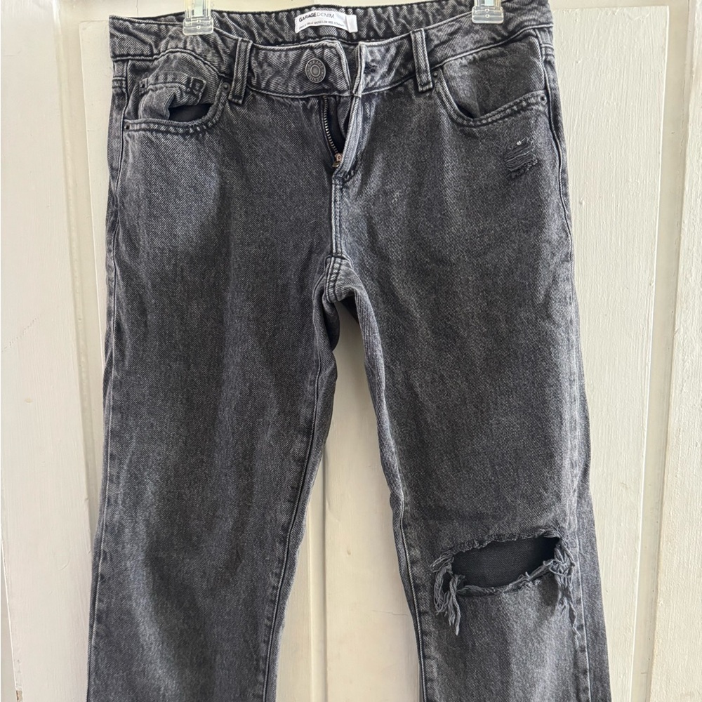 Garage Women's Ripped Straight Leg Jeans